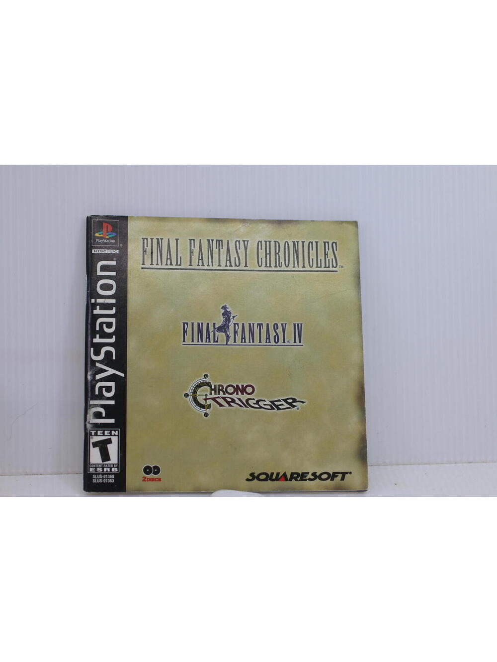 Final Fantasy Chronicles Black Label PS1 PlayStation Instruction Manual Only